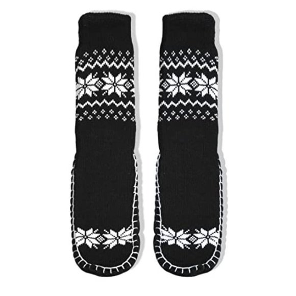 Adults  Knitted Slipper Socks with NON-Slip Skids - Picture 1 of 1
